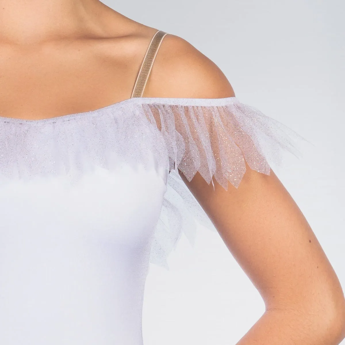 1st Position Robe de Ballet Ombrée à Paillettes avec Bordure en 